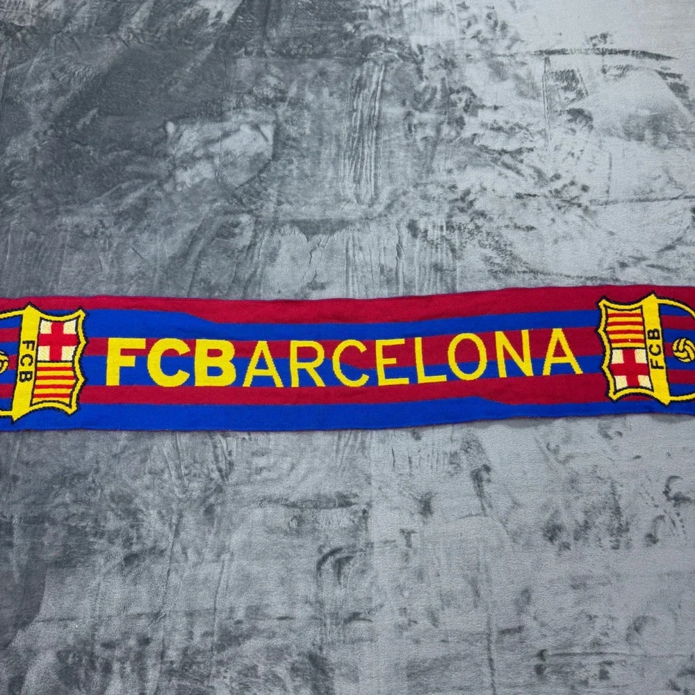 FC Barcelona Official Scarf Blaugrana Red Blue Knit Soccer Fan Perseo Trade‎